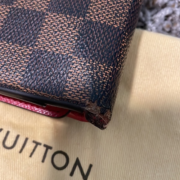 Damier Ebene Josephine Wallet Red - Picture 4 of 9